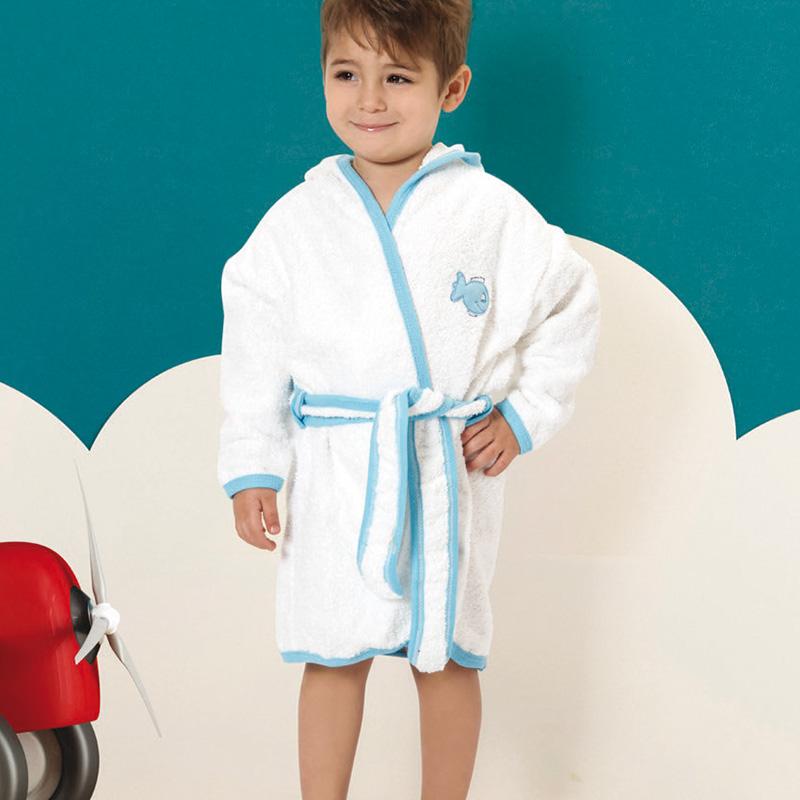 Bata de Bebé Bordada 100% Algodón Talles 1 al 3