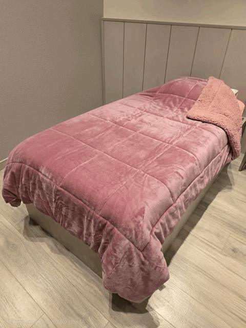 Acolchado Triple con Corderito y Flannel Reversible - Campomayo