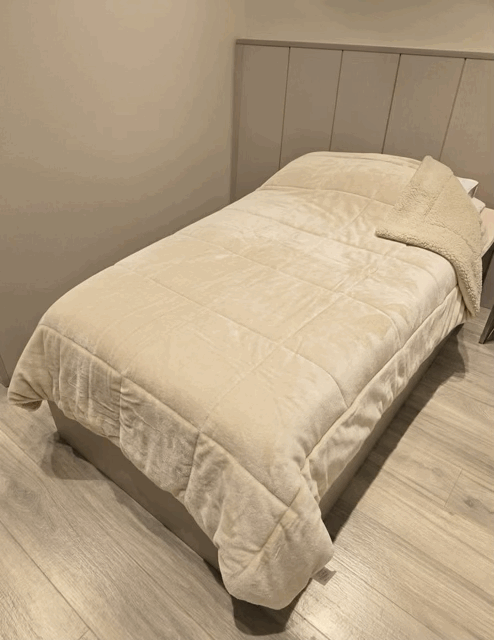 Acolchado Triple con Corderito y Flannel Reversible - Campomayo