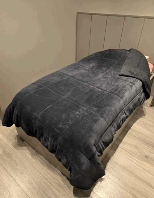 Acolchado Triple con Corderito y Flannel Reversible - Campomayo