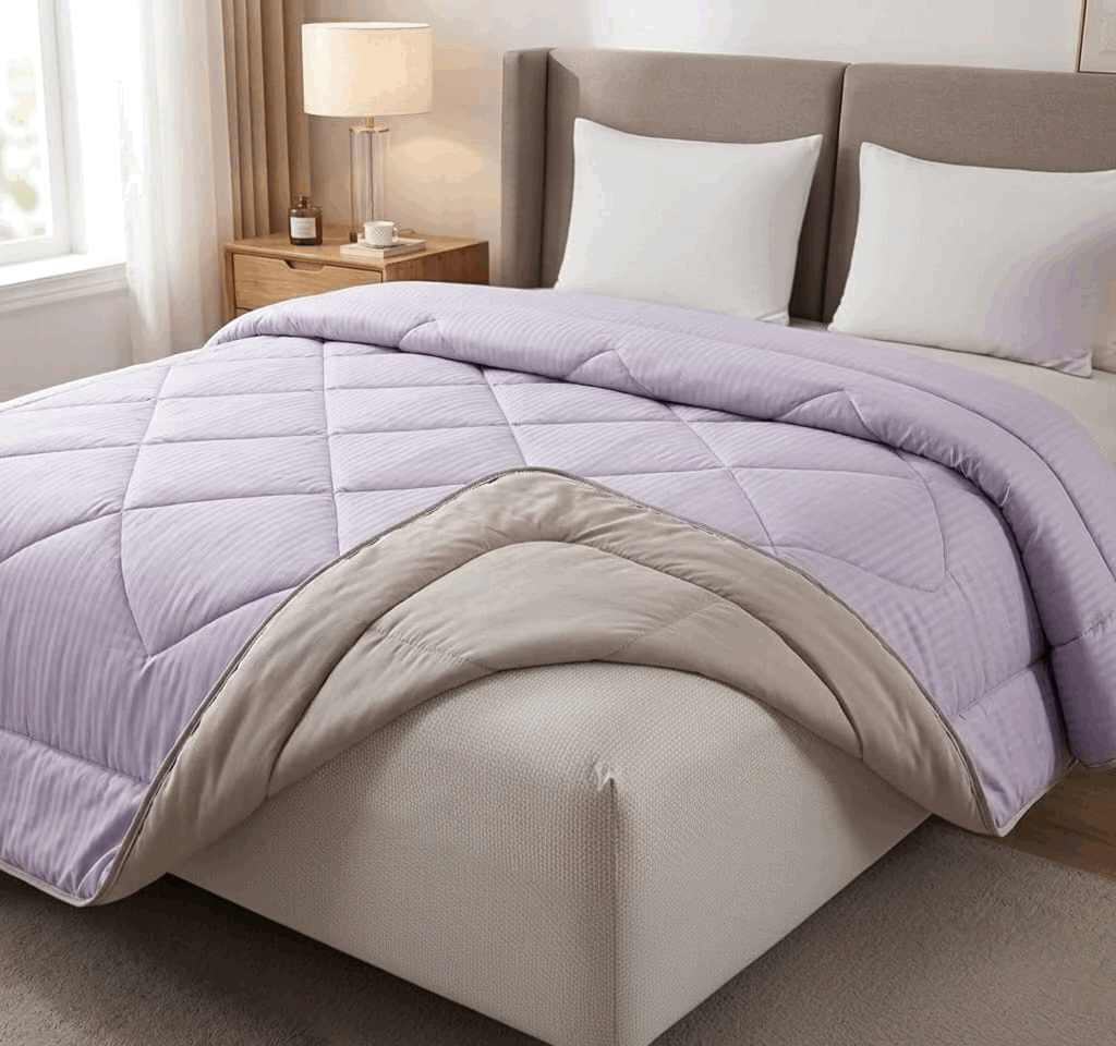 Acolchado Suprem Percal Rayado: Línea Premium - Flor Giavanni