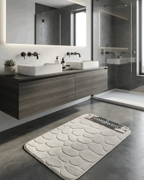 Alfombra de Baño Memory Piedras - Campomayo