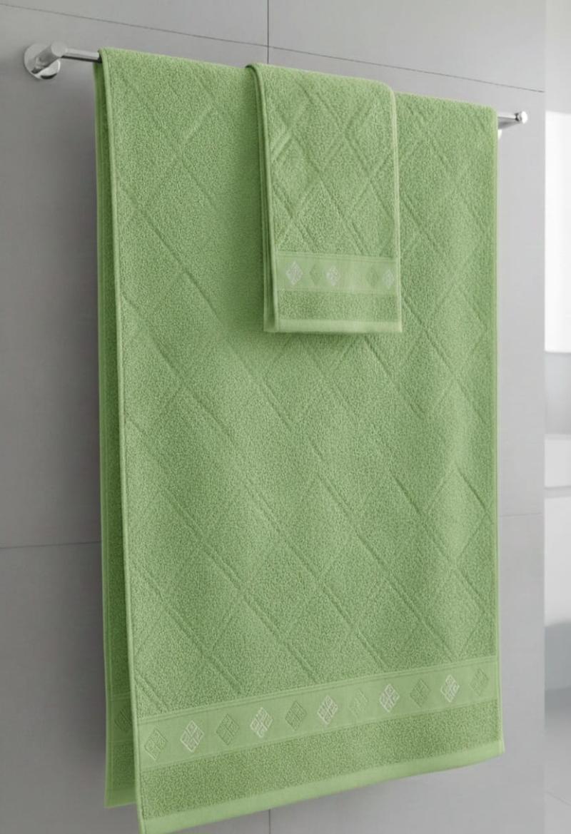 Juego de Toalla y Toallón Jackard 500G con Guarda - Teka