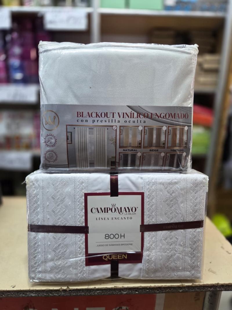 Combo Blackout + Juego de Sábanas - Campomayo