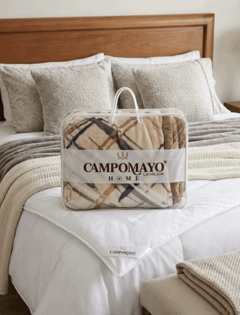 Frazada Simil Piel Reversible - Campomayo