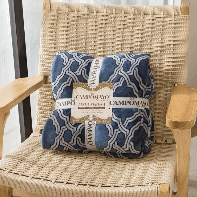 Frazada Flannel Estampada línea Serena - Campomayo