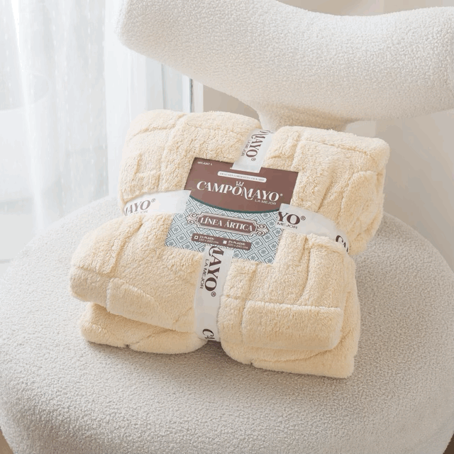 Frazada Flannel Corderito línea Ártica - Campomayo