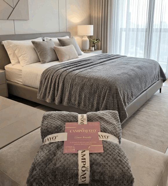 Frazada Flannel panal de abeja línea Royale - Campomayo