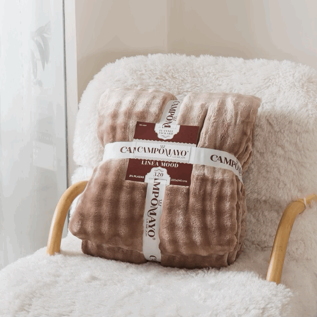 Frazada flannel Jackard línea Mood - Campomayo