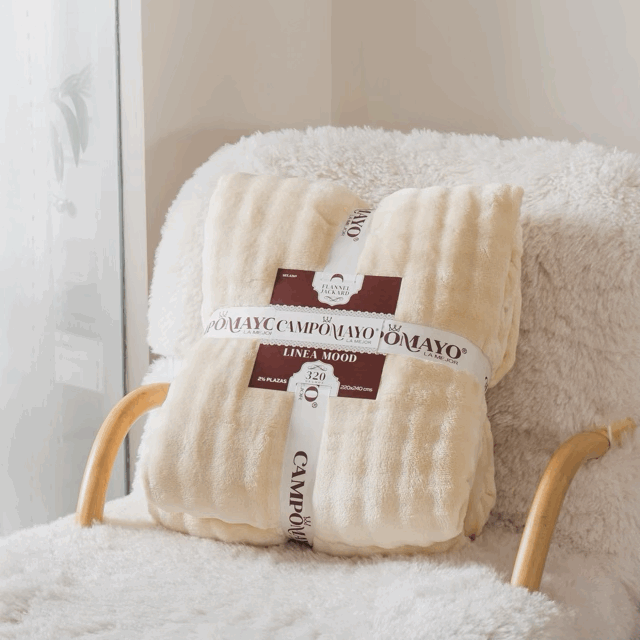 Frazada flannel Jackard línea Mood - Campomayo