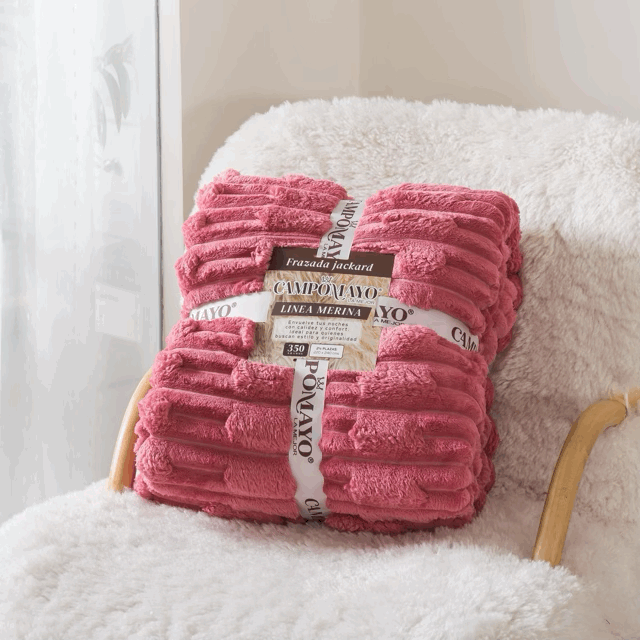 Frazada flannel Jackard línea Merina - Campomayo