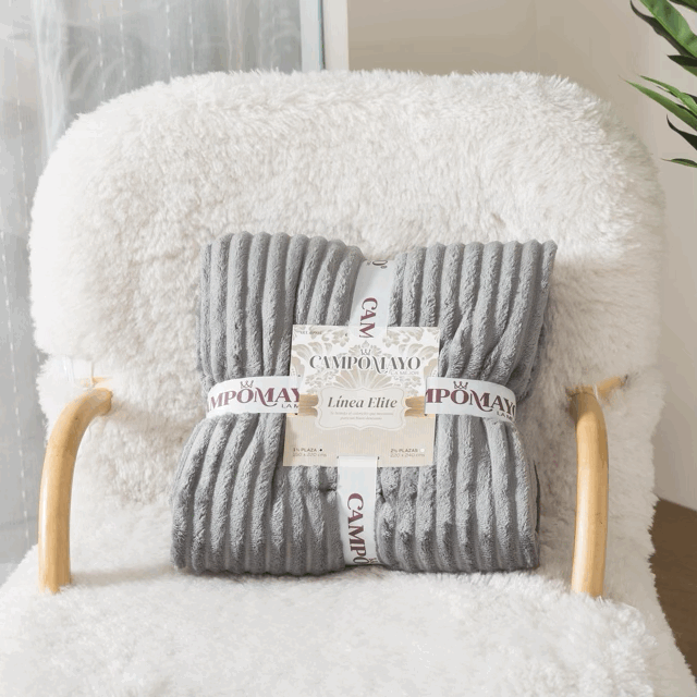 Frazada Acanalada flannel Jackard línea Elite - Campomayo