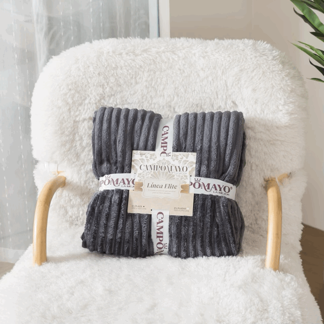 Frazada Acanalada flannel Jackard línea Elite - Campomayo