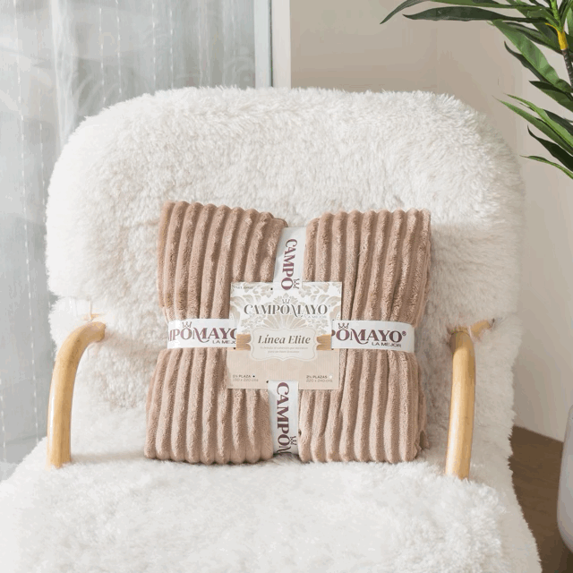 Frazada Acanalada flannel Jackard línea Elite - Campomayo