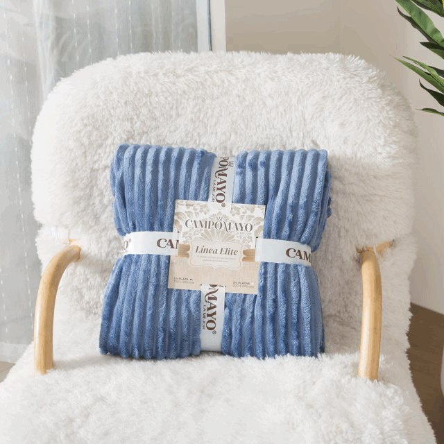 Frazada Acanalada flannel Jackard línea Elite - Campomayo