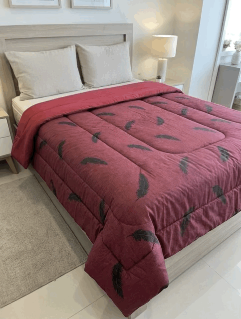 Acolchado Simil Plumas Doble Faz con relleno - Dracar Noar