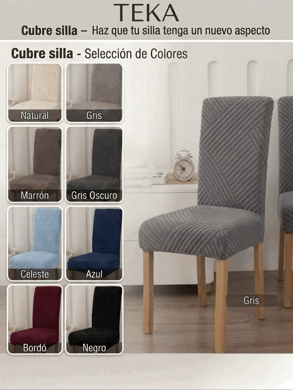 Funda de Silla Jackard - Teka