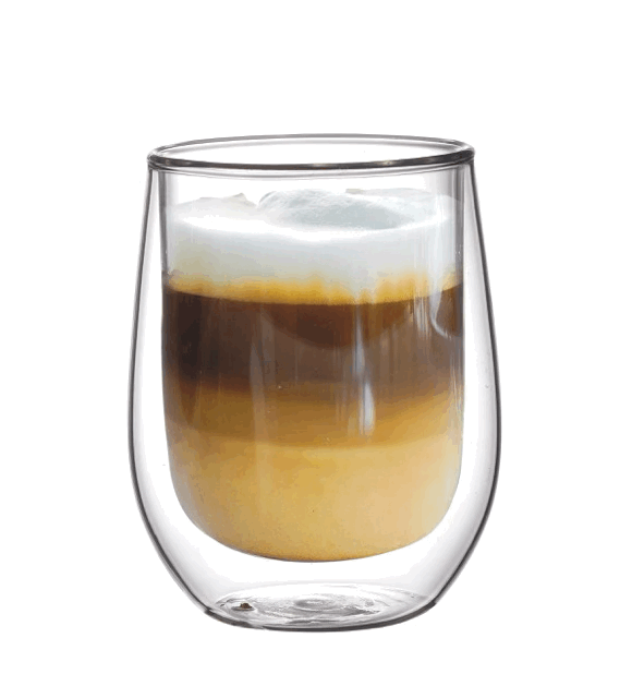 Set x2 Vasos de Vidrio Doble Pared: 320 ml