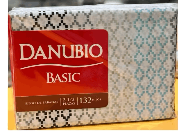 Juego de Sábanas 100% Algodón 132H - Danubio línea Basic