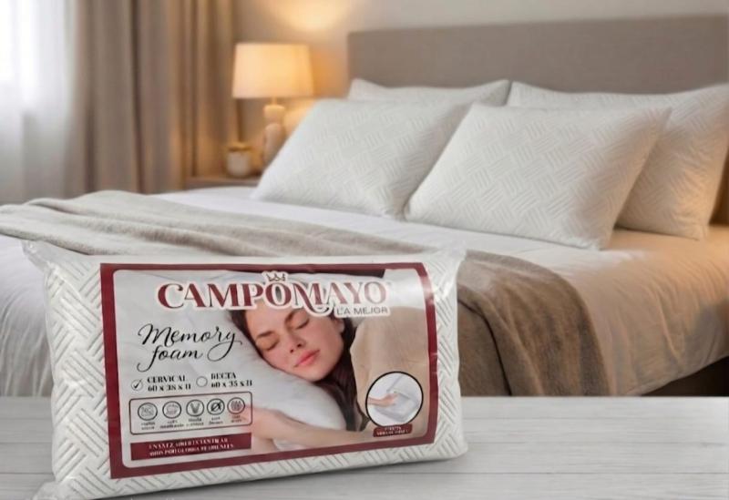 Almohada Memory Foam Cervical o Recta o Jackard - Campomayo