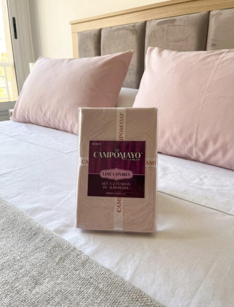 Set X2 Fundas de Almohadas Lisas - Campomayo