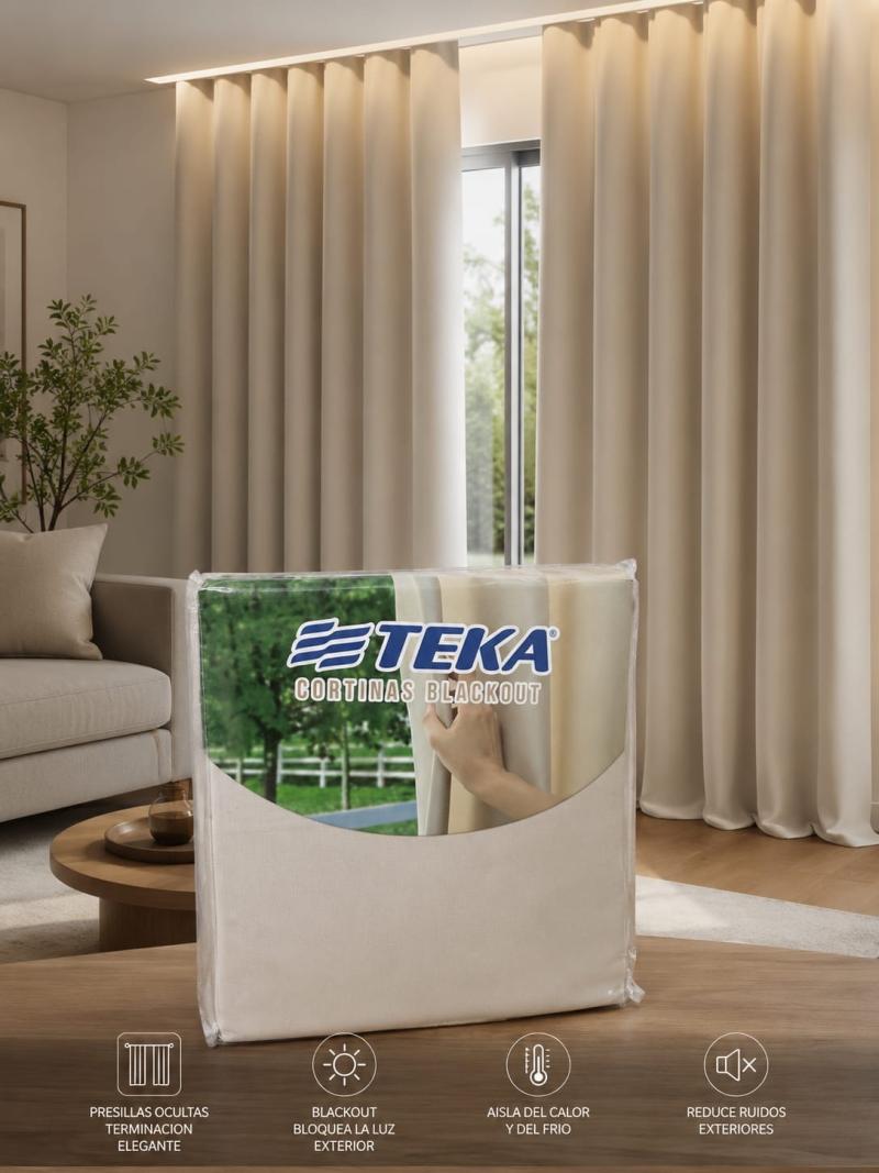 Cortina Blackout Textil - Teka