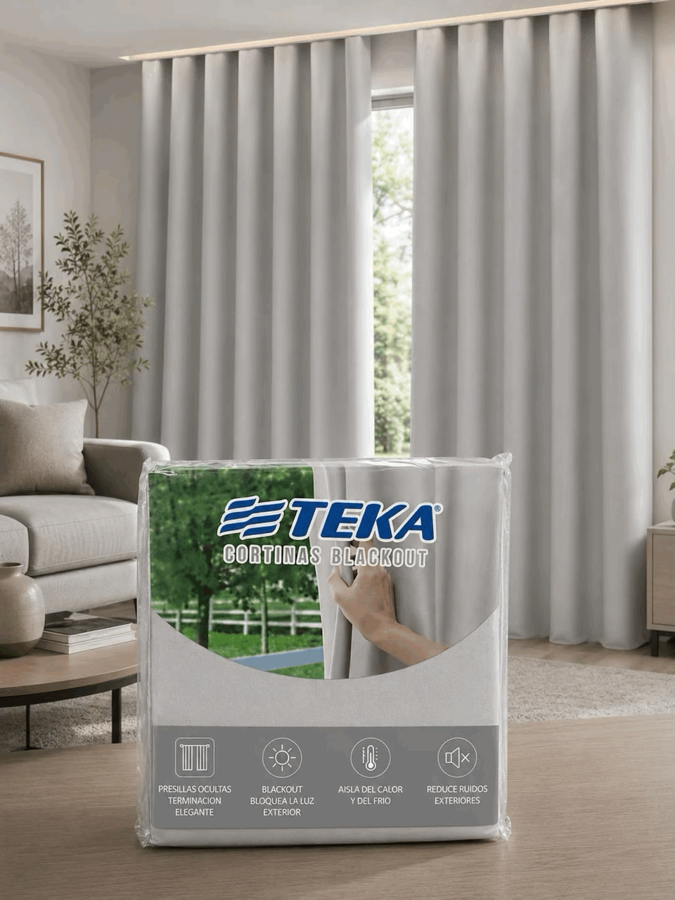 Cortina Blackout Textil - Teka