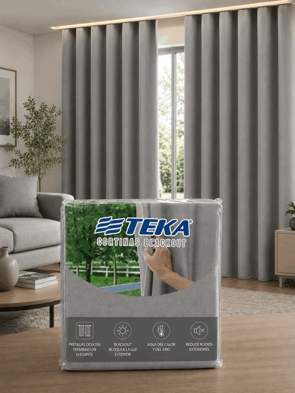 Cortina Blackout Textil - Teka