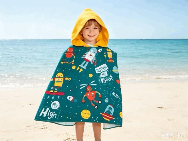 Ponchos Infantiles Playeros - Teka