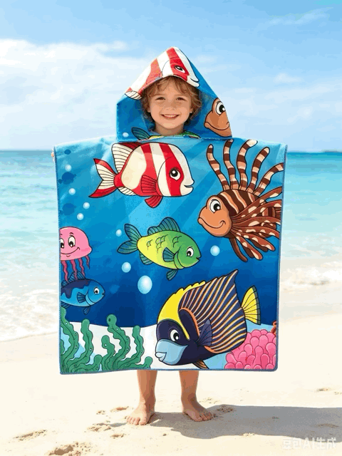 Ponchos Infantiles Playeros - Teka