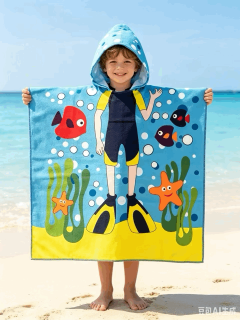 Ponchos Infantiles Playeros - Teka