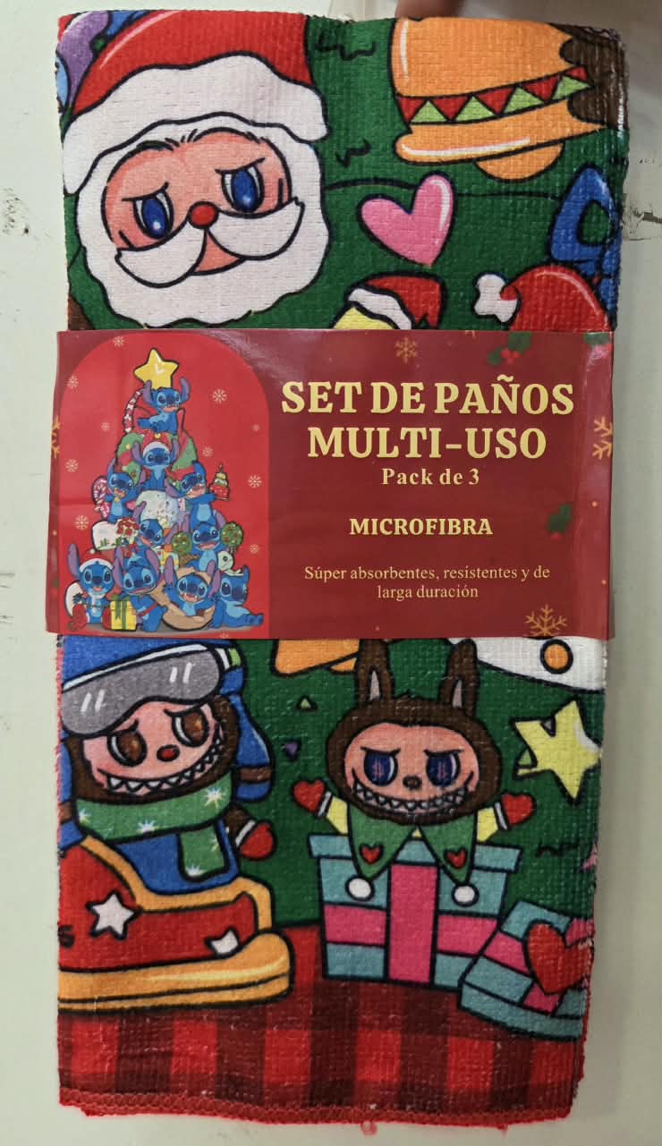 Set X12 Repasadores Navideños