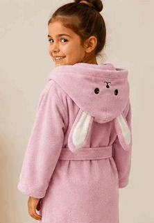 Bata de Baño y Playera Infantil Bordada - Teka