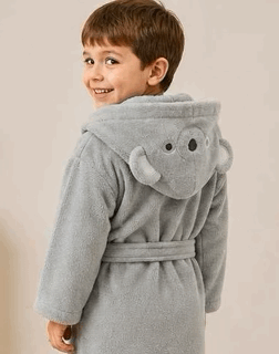 Bata de Baño y Playera Infantil Bordada - Teka