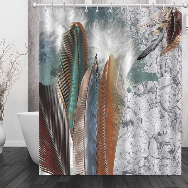 Cortina de Baño Teflón Programada con 12 Ganchos - Campomayo