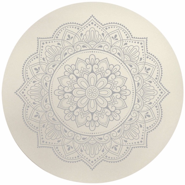 Individual Folia Estampado Redondo de Goma