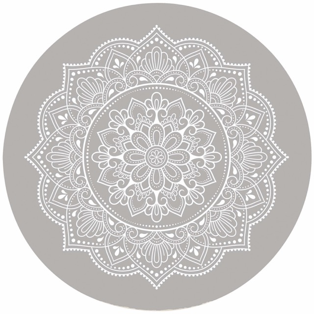 Individual Folia Estampado Redondo de Goma