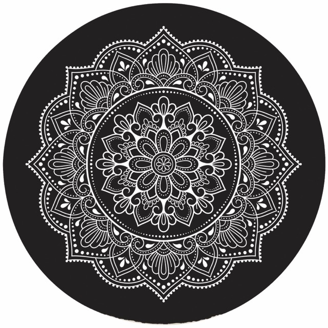 Individual Folia Estampado Redondo de Goma