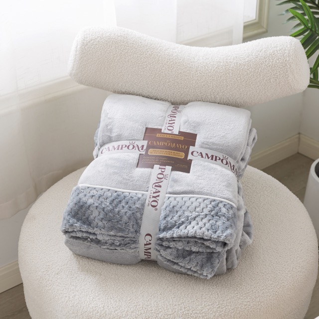 Frazada Flannel Jackard línea Embozo - Campomayo