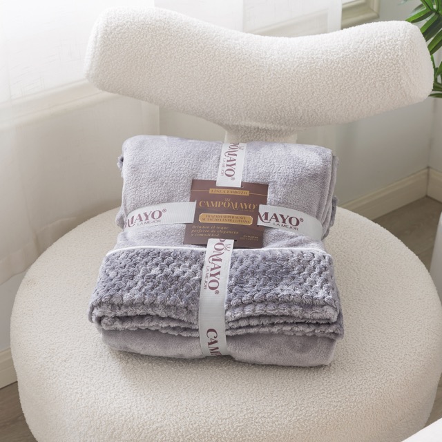 Frazada Flannel Jackard línea Embozo - Campomayo