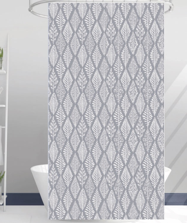 Cortina de Baño Teflón Antiadherente con 12 Ganchos - Campomayo