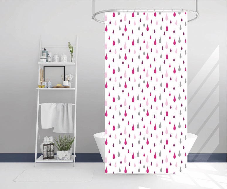 Cortina de Baño Teflón Antiadherente con 12 Ganchos - Campomayo