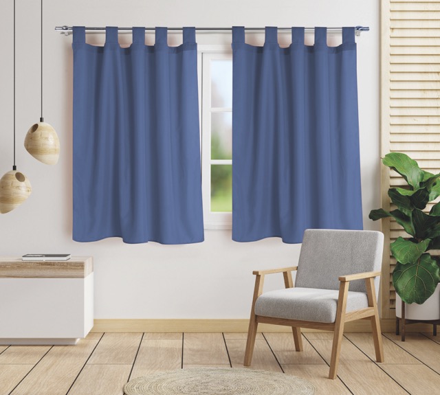 Cortina Tropical Lisa Corta 2 Paños - Flor Giavanni