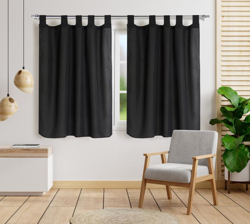 Cortina Tropical Lisa Corta 2 Paños - Flor Giavanni