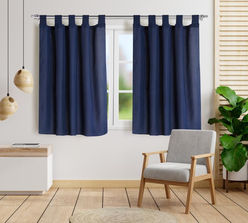 Cortina Tropical Lisa Corta 2 Paños - Flor Giavanni