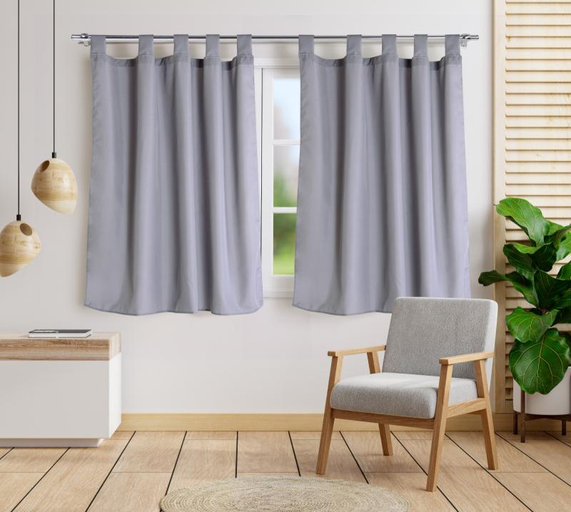 Cortina Tropical Lisa Corta 2 Paños - Flor Giavanni