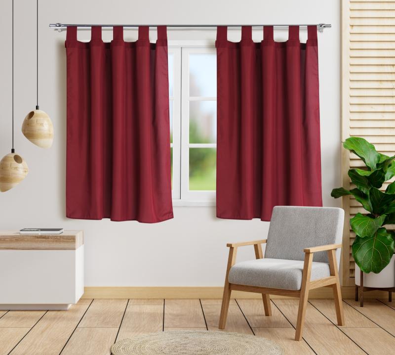 Cortina Tropical Lisa Corta 2 Paños - Flor Giavanni