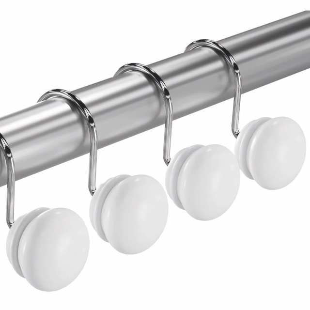 X12 Ganchos de Resina para Cortina de Baño - Campomayo