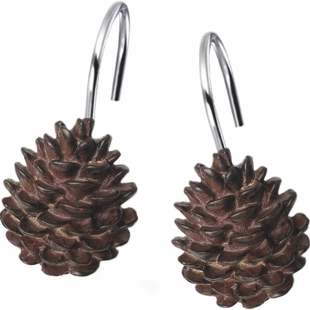 X12 Ganchos de Resina para Cortina de Baño - Campomayo