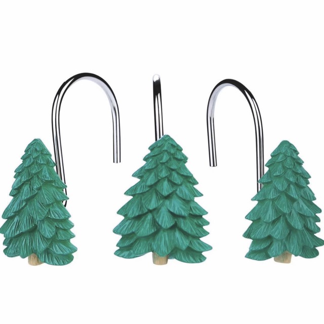 X12 Ganchos de Resina para Cortina de Baño - Campomayo